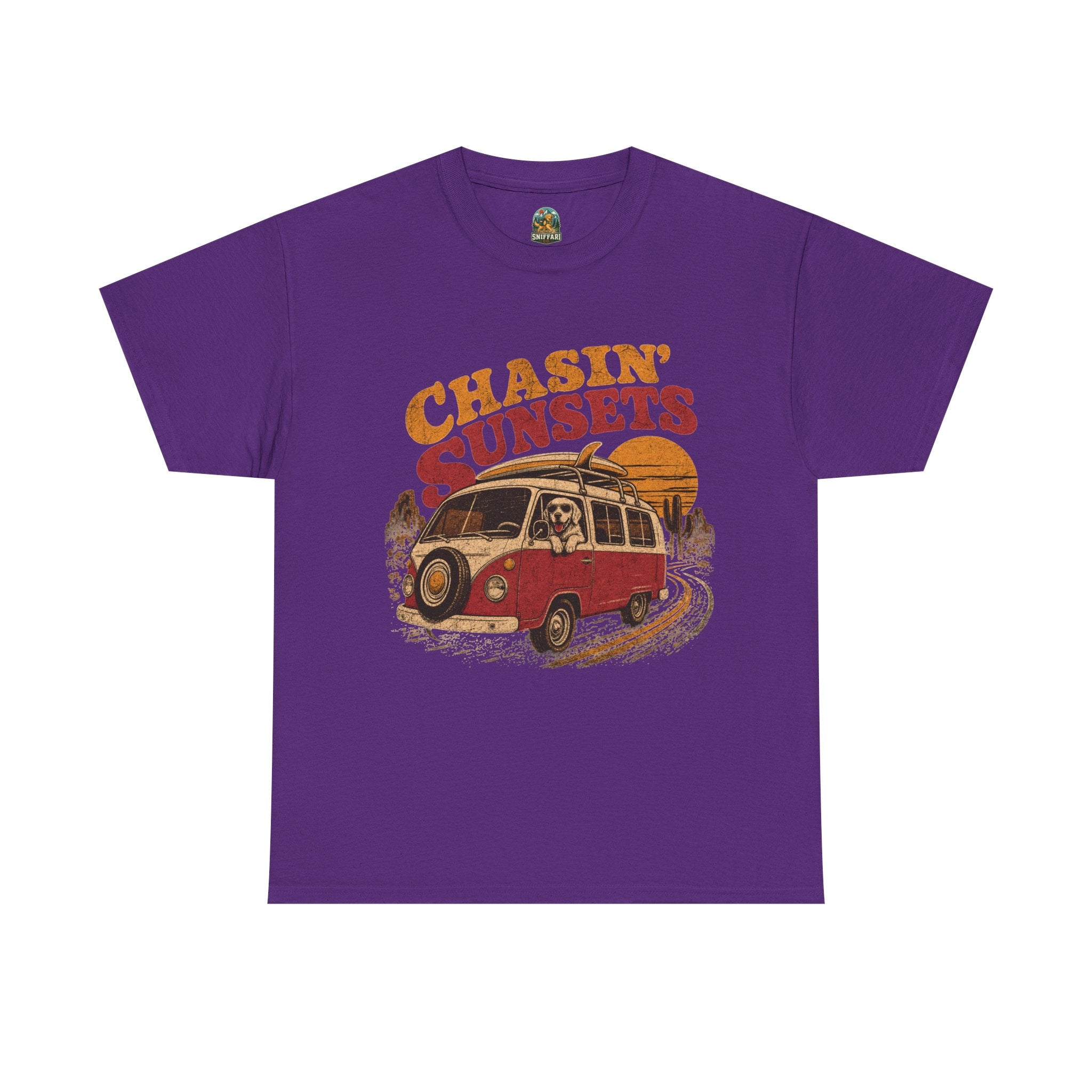 Chasin' Sunsets Camper Van Tee | Vintage Road Trip Retro Surf Vibes