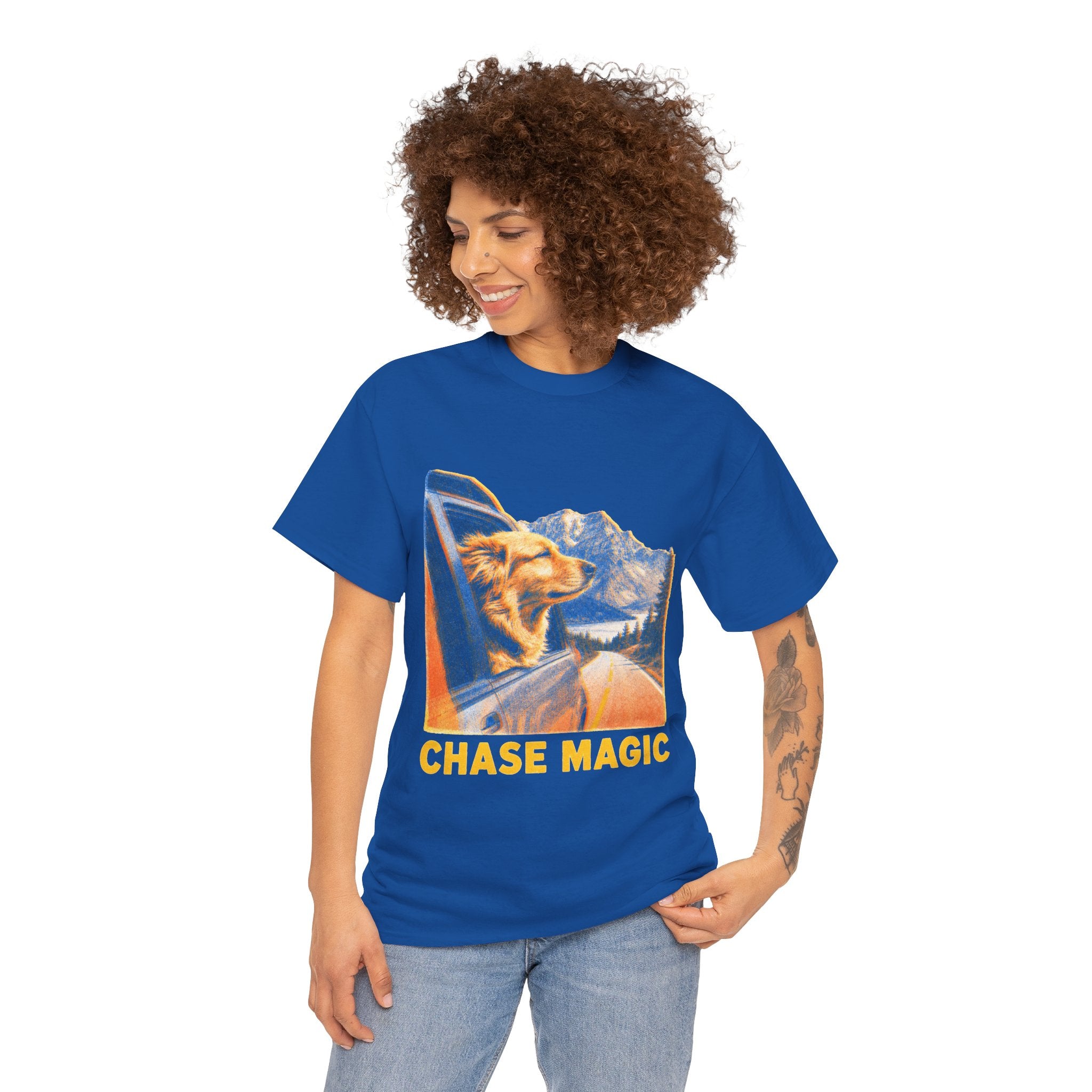 Chase Magic Retro Mountain Dog Graphic Tee