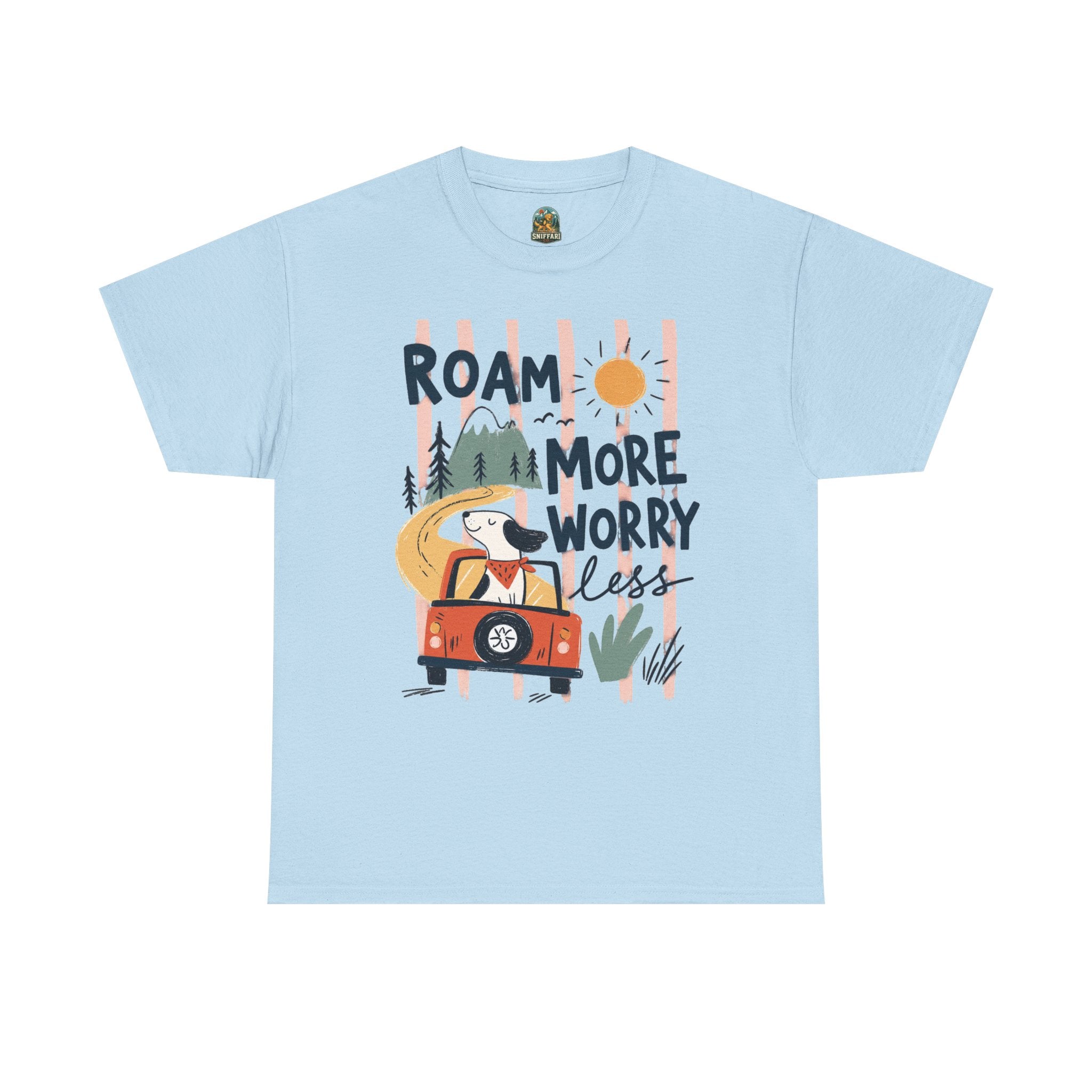 Roam More Worry Less T-Shirt — Adventure Camper Graphic Tee