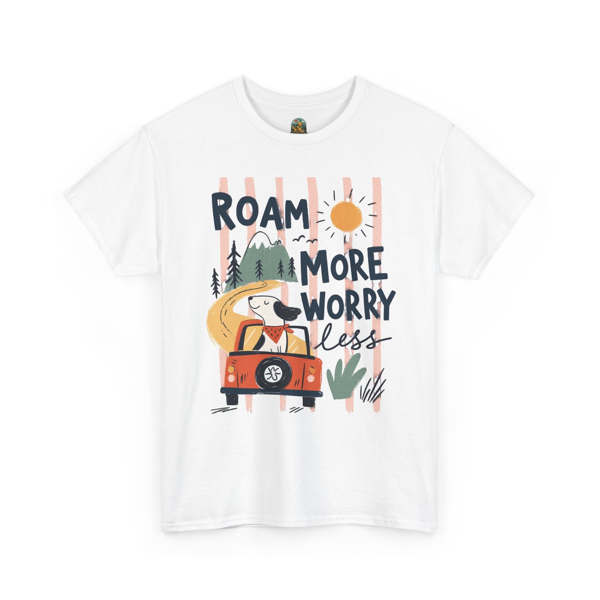 Roam More Worry Less T-Shirt — Adventure Camper Graphic Tee