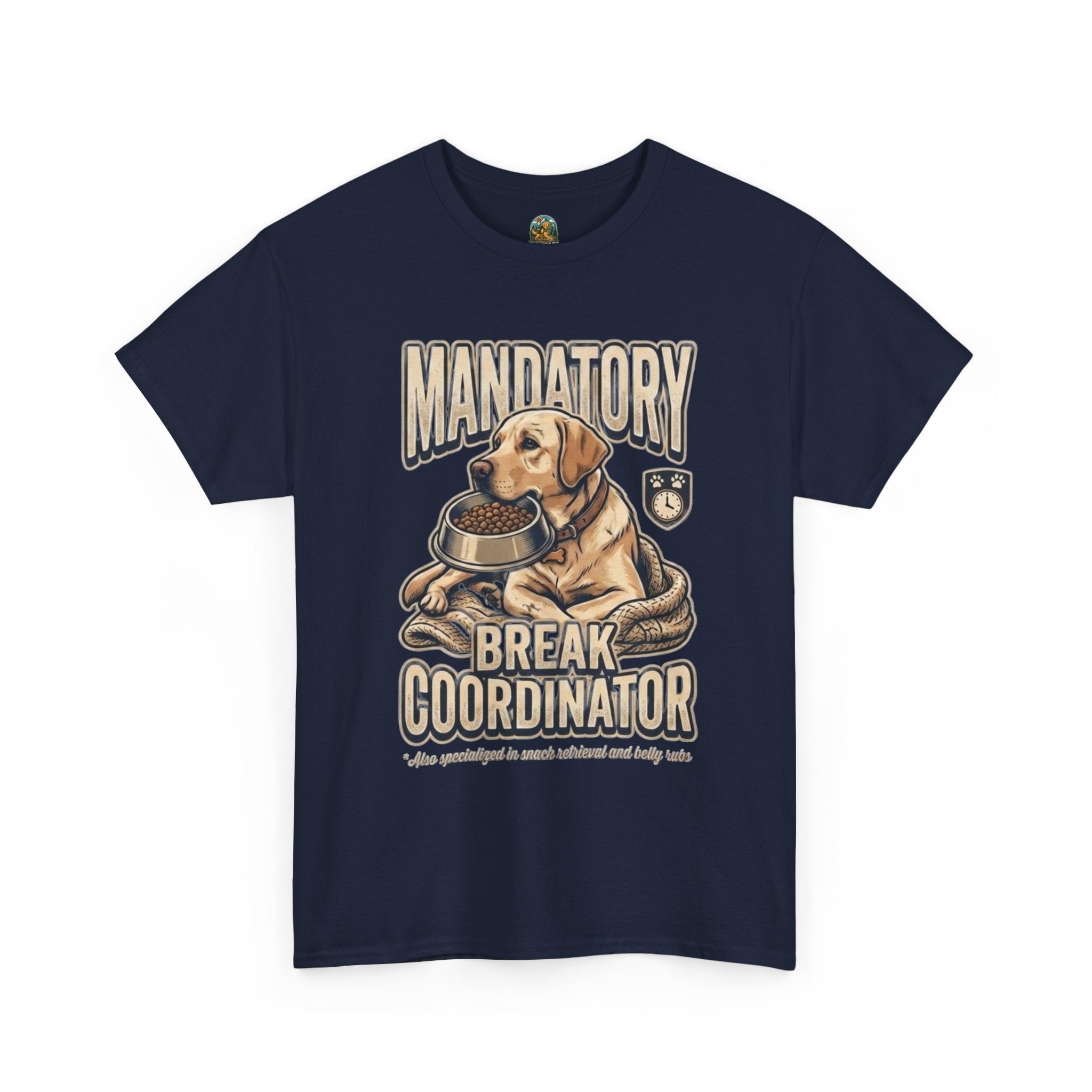 Dog Lover T‑Shirt — Mandatory Break Coordinator Labrador Rescue Tee
