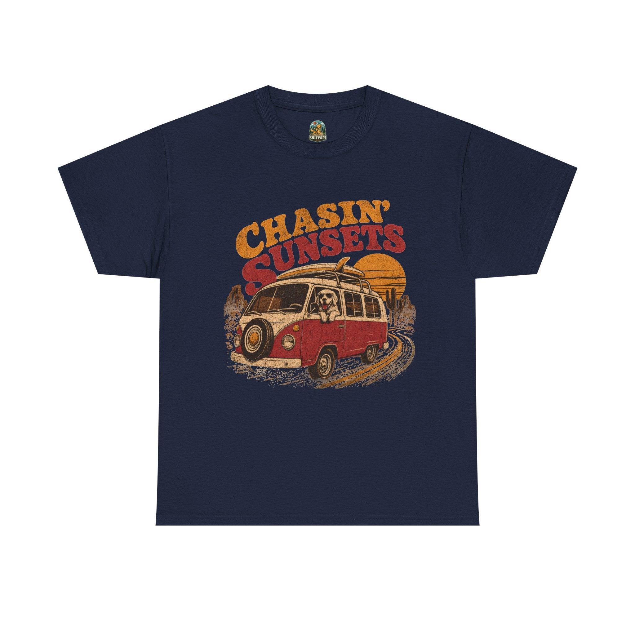 Chasin' Sunsets Camper Van Tee | Vintage Road Trip Retro Surf Vibes