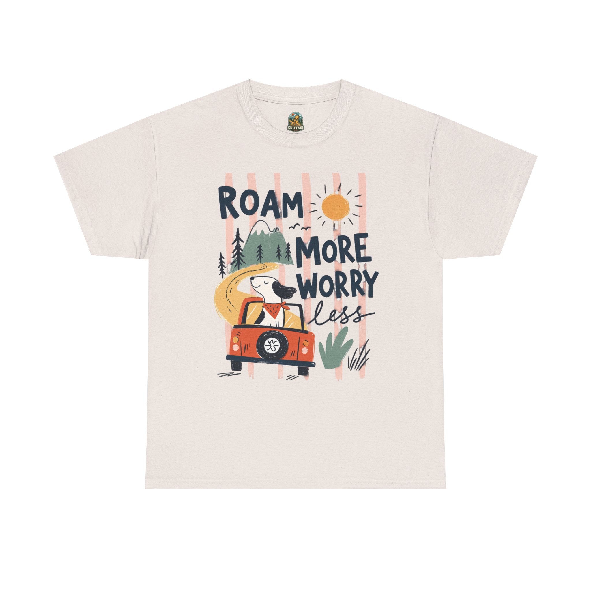 Roam More Worry Less T-Shirt — Adventure Camper Graphic Tee
