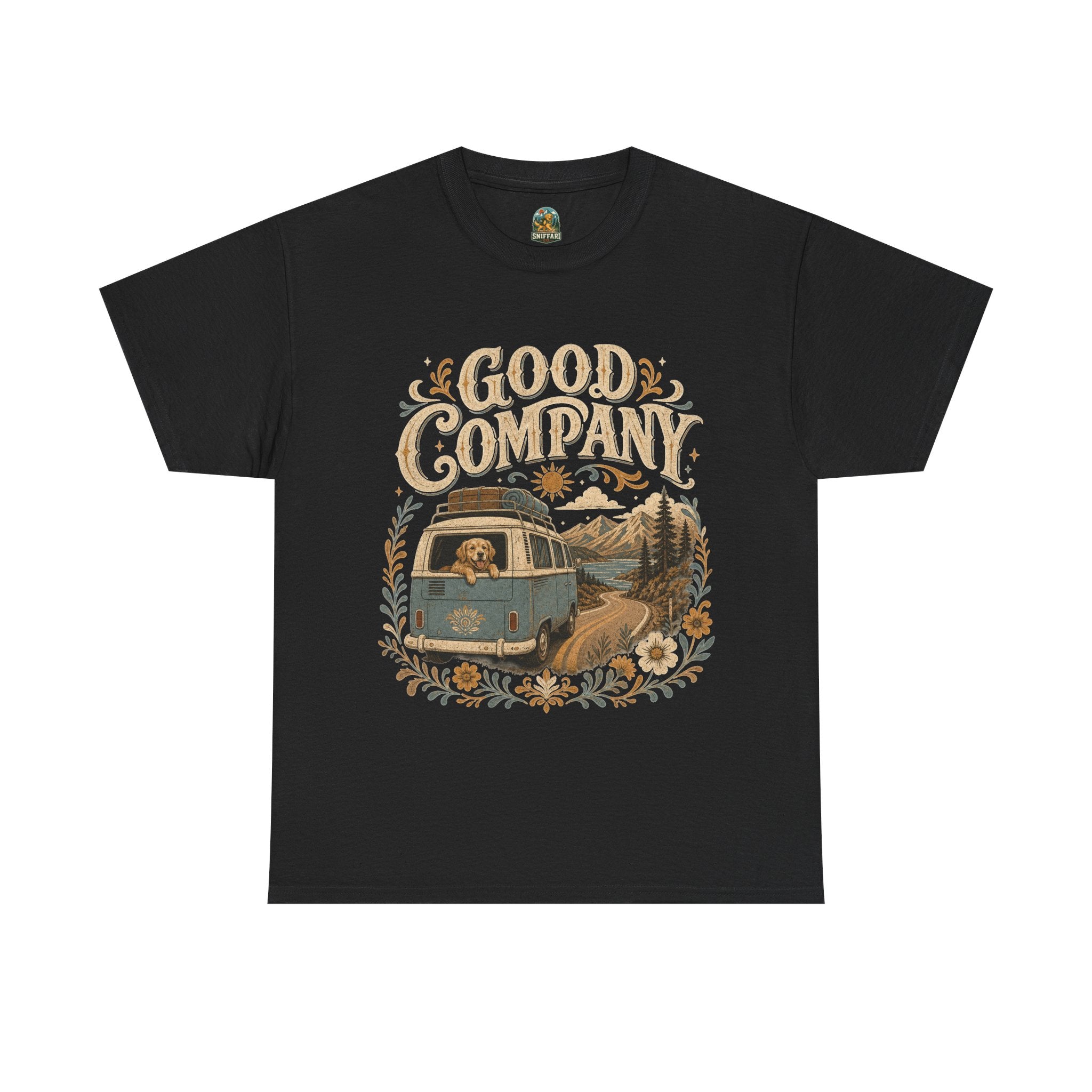 Good Company Retro Camper Van Road Trip Graphic Tee