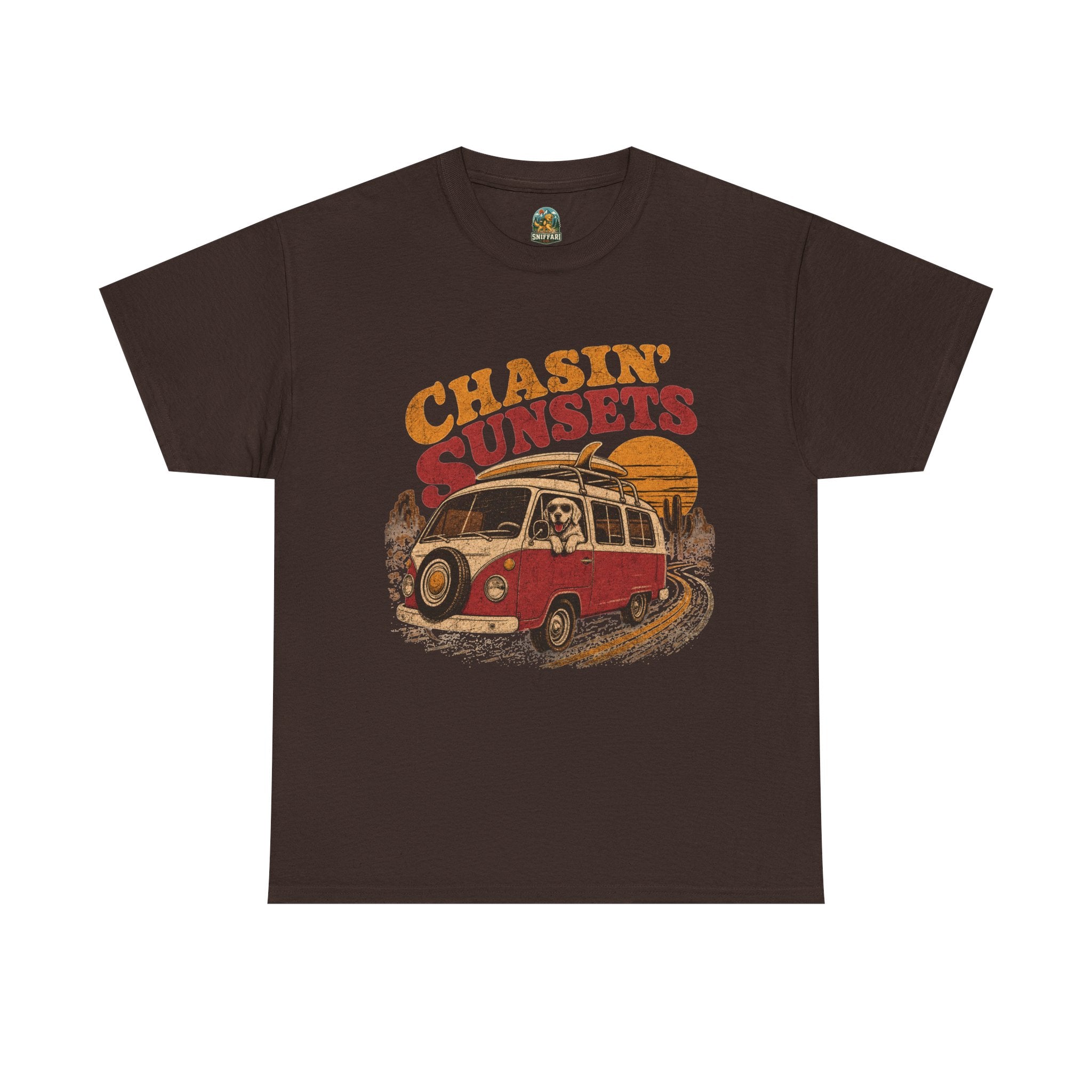 Chasin' Sunsets Camper Van Tee | Vintage Road Trip Retro Surf Vibes