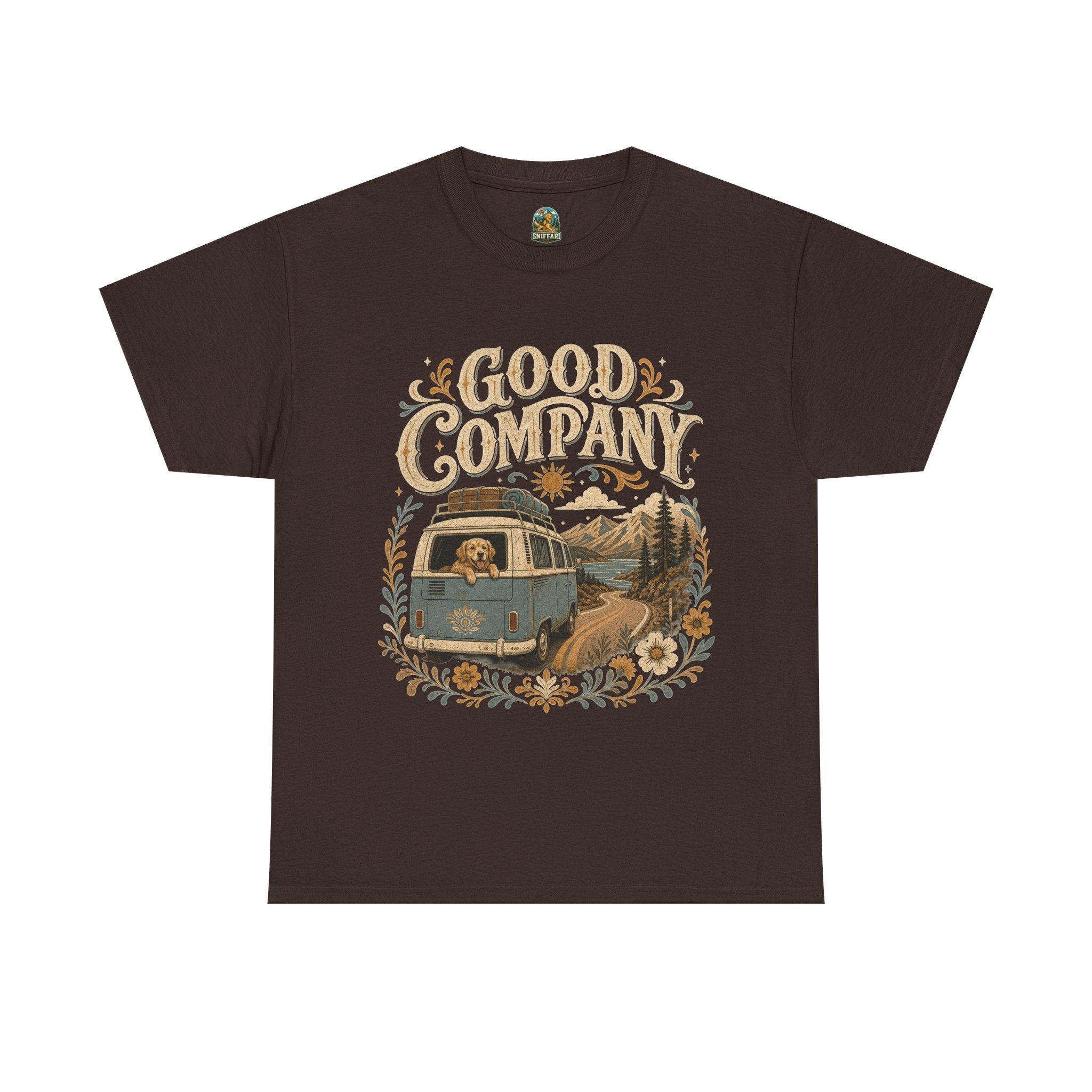 Good Company Retro Camper Van Road Trip Graphic Tee