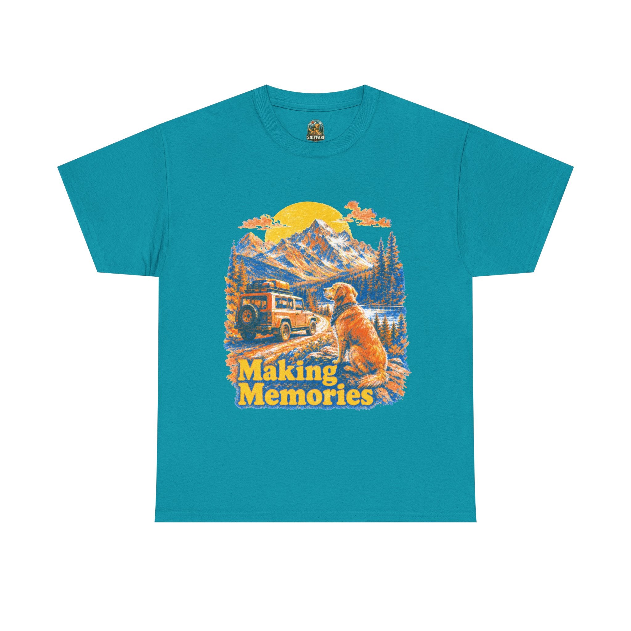 Making Memories T-Shirt — Retro Camping Dog Graphic Tee for Outdoors Lovers