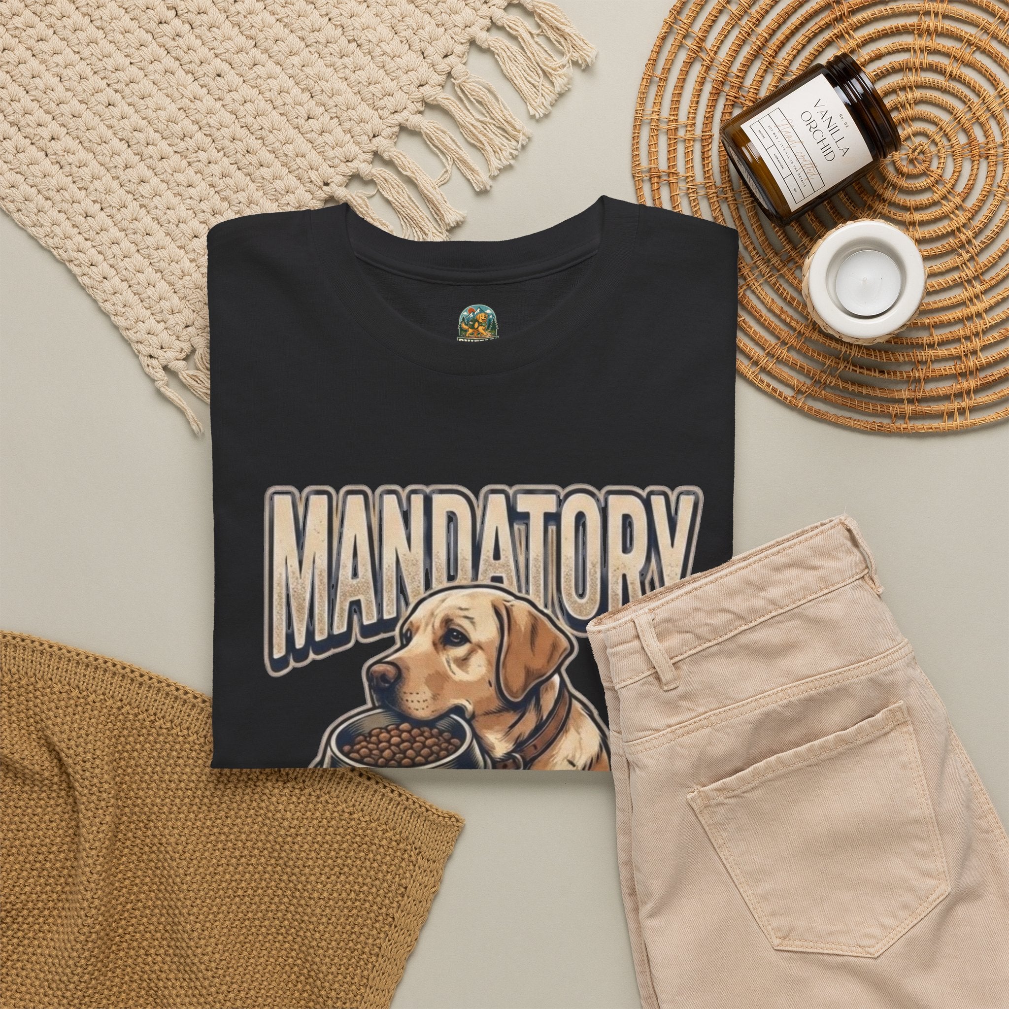 Dog Lover T‑Shirt — Mandatory Break Coordinator Labrador Rescue Tee