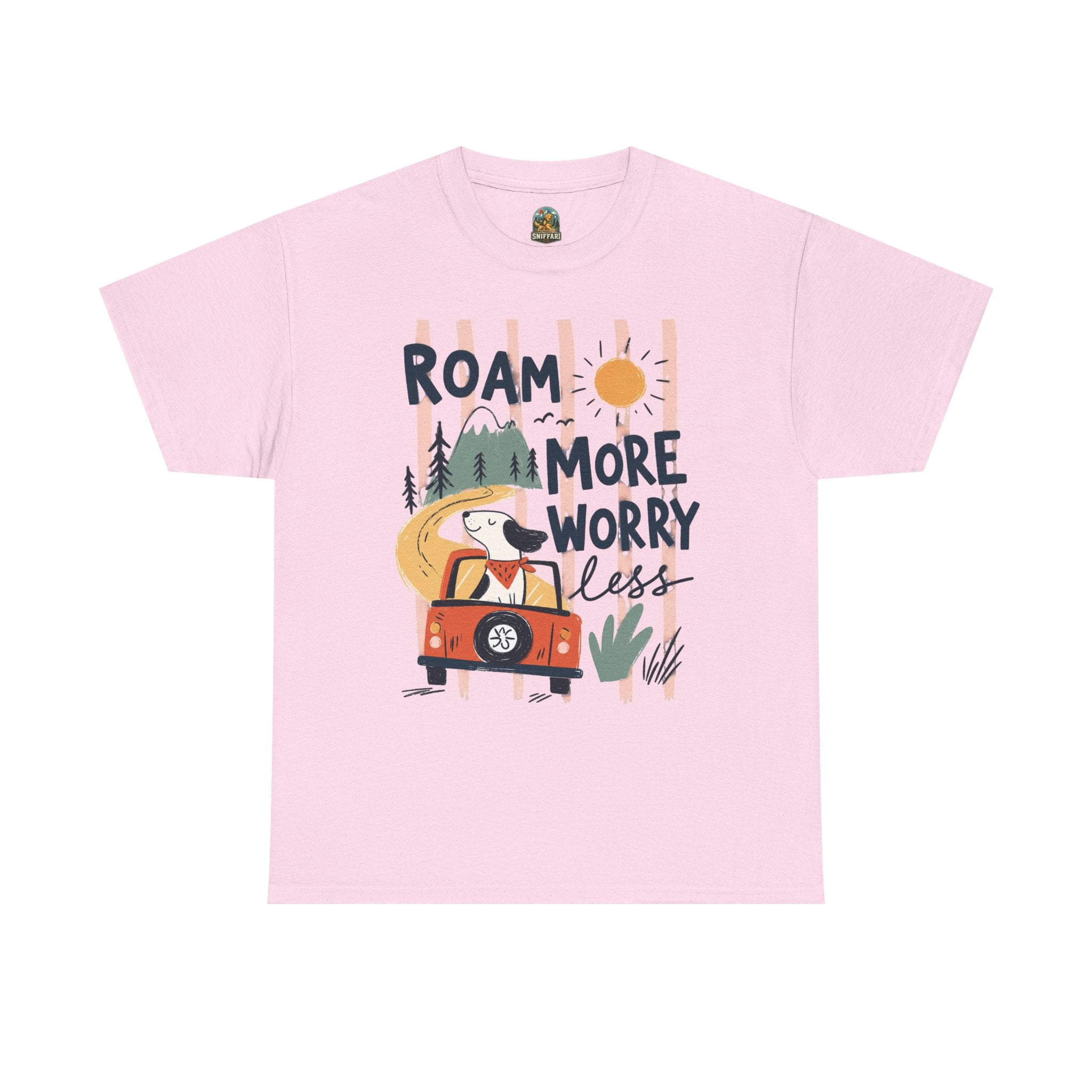Roam More Worry Less T-Shirt — Adventure Camper Graphic Tee
