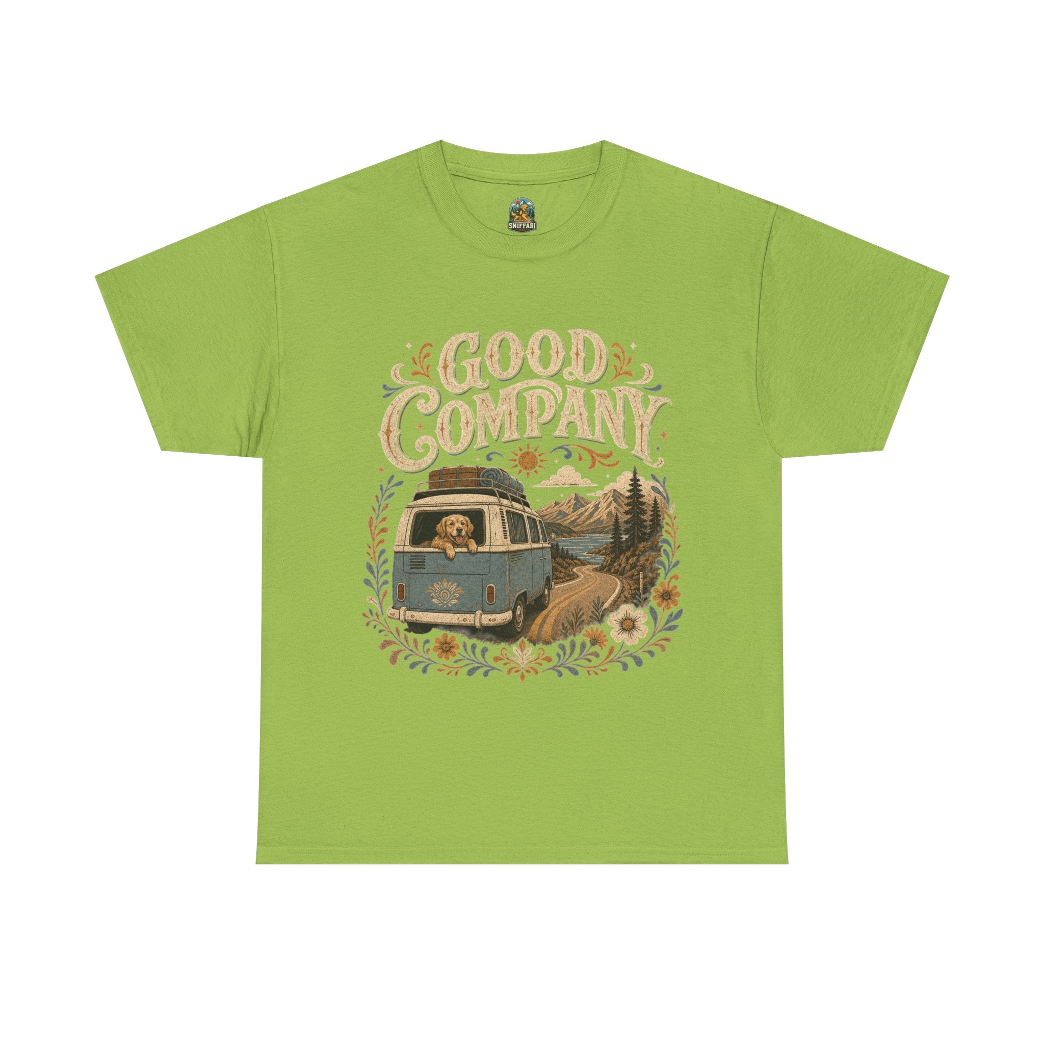 Good Company Retro Camper Van Road Trip Graphic Tee